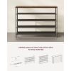 vasagle-raft-pentru-pantofi-5-niveluri-cu-4-rafturi-textile-si-depozitare-geanta