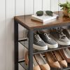 vasagle-raft-depozitare-pantofi4-niveluri-maro-rustic-100x30x72cm