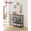 vasagle-raft-depozitare-pantofi-cu4-rafturi-din-plasa-metalica-maro-rustic-100x30x92cm