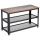 vasagle-bancheta-depozitare-pantofi-cu-doua-niveluri-de-depozitare-gri-73x30x45cm