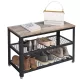 vasagle-bancheta-depozitare-pantofi-cu-doua-niveluri-de-depozitare-gri-73x30x45cm