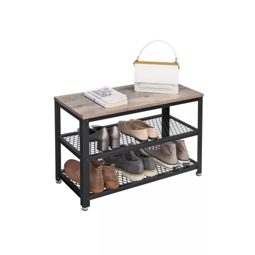 vasagle-bancheta-depozitare-pantofi-cu-doua-niveluri-de-depozitare-gri-73x30x45cm