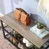 vasagle-bancheta-depozitare-pantofi-cu-doua-niveluri-de-depozitare-gri-73x30x45cm
