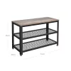 vasagle-bancheta-depozitare-pantofi-cu-doua-niveluri-de-depozitare-gri-73x30x45cm