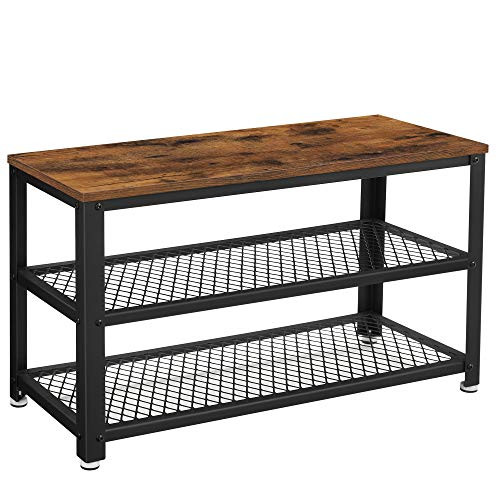 vasagle-bancheta-depozitare-pantofi-cu-doua-niveluri-de-depozitare-maro-rustic-73x30x45cm