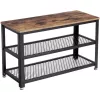 vasagle-bancheta-depozitare-pantofi-cu-doua-niveluri-de-depozitare-maro-rustic-73x30x45cm