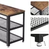 vasagle-bancheta-depozitare-pantofi-cu-doua-niveluri-de-depozitare-maro-rustic-73x30x45cm