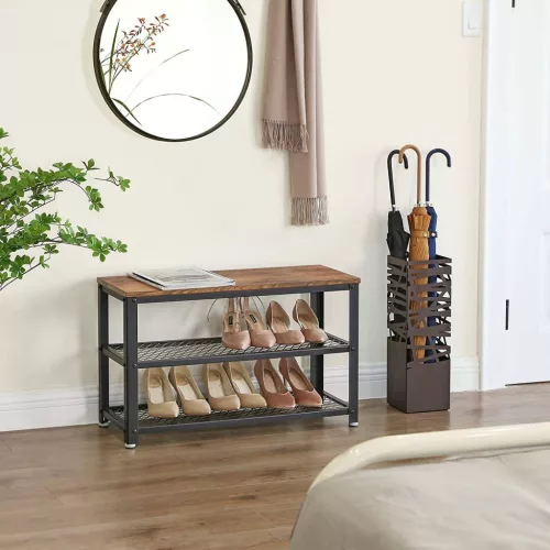 vasagle-bancheta-depozitare-pantofi-cu-doua-niveluri-de-depozitare-maro-rustic-73x30x45cm