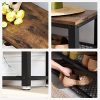 vasagle-bancheta-depozitare-pantofi-cu-doua-niveluri-de-depozitare-maro-rustic-73x30x45cm