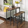 vasagle-masa-de-bar-de-bucatarie-maro-rustic-100x40x90cm