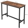 vasagle-masa-de-bar-de-bucatarie-maro-rustic-100x40x90cm