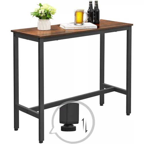 vasagle-masa-de-bar-de-bucatarie-maro-rustic-100x40x90cm