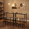 vasagle-masa-de-bar-de-bucatarie-gri-100x40x90cm