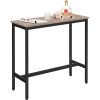 vasagle-masa-de-bar-de-bucatarie-gri-100x40x90cm