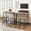 vasagle-masa-de-bar-de-bucatarie-gri-100x40x90cm