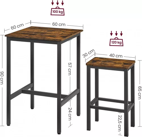 vasagle-set-masa-de-bar-cu-doua-scaune-maro-rustic-60x60x90cm