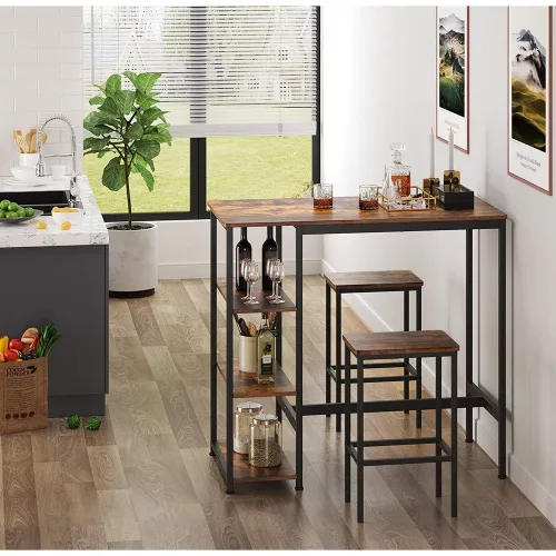 vasagle-blat-de-bar-de-bucatarie-cu-rafturi-maro-rustic-110x60x100cm