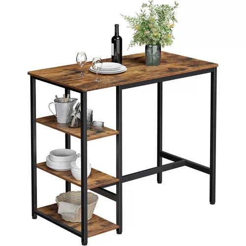 vasagle-blat-de-bar-de-bucatarie-cu-rafturi-maro-rustic-110x60x100cm