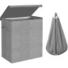 songmics-cos-de-rufe-cu-2-compartimente-capac-magnetic-2x71l-gri