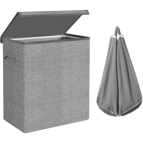 songmics-cos-de-rufe-cu-2-compartimente-capac-magnetic-2x71l-gri