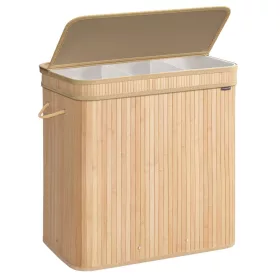 Coș de rufe din bambus, 150L