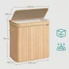 Coș de rufe din bambus, 150L