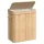 Coș de rufe din bambus cu capac, sac detașabil și lavabil, 100L, bej natural, 54.5 x