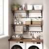vasagle-raft-de-perete-cu-carlige-maro-rustic-66x30x27cm