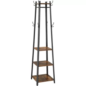 vasagle-cuier-haine-cu-rafturi-si-umerase-maro-rustic