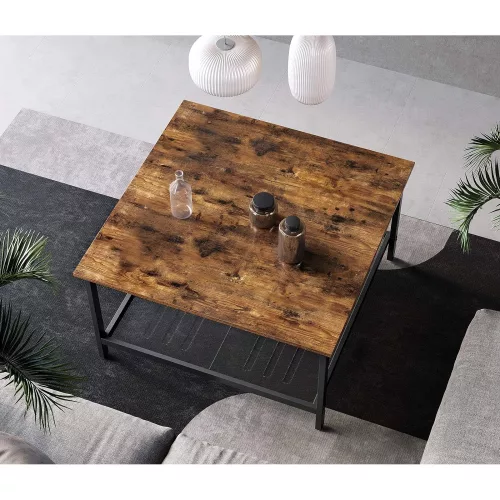 vasagle-masuta-de-cafea-patrata-maro-rustic-80x80x45cm