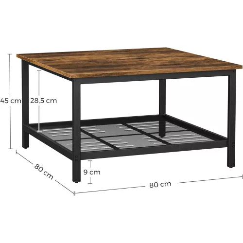 vasagle-masuta-de-cafea-patrata-maro-rustic-80x80x45cm