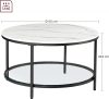 vasagle-masuta-de-cafea-rotunda-alba-80x80x45cm