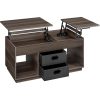 vasagle-masuta-de-cafea-cu-blat-ridicabil-sertare-din-textil-maro-cenusiu-100x50x48cm