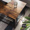 vasagle-masuta-de-cafea-cu-suport-pentru-ziare-maro-rustic-106x60x45cm