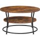 vasagle-masuta-de-cafea-rotunda-maro-rustic-80x80x45cm
