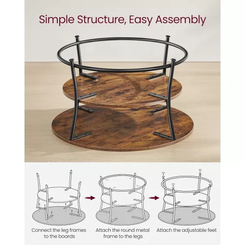 vasagle-masuta-de-cafea-rotunda-maro-rustic-80x80x45cm