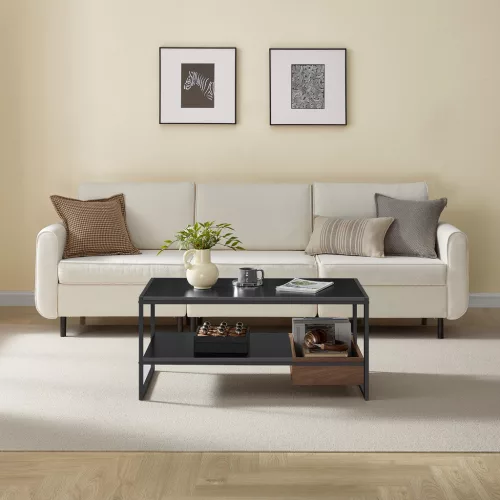 vasagle-masuta-de-cafea-neagra-cu-compartiment-din-lemn-de-nuc-100x55x45-cm