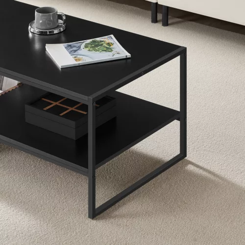 vasagle-masuta-de-cafea-neagra-cu-compartiment-din-lemn-de-nuc-100x55x45-cm