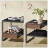 vasagle-masuta-de-cafea-neagra-cu-compartiment-din-lemn-de-nuc-100x55x45-cm