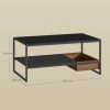 vasagle-masuta-de-cafea-neagra-cu-compartiment-din-lemn-de-nuc-100x55x45-cm