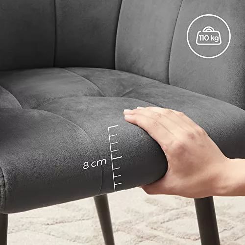 songmics-2-buc-scaune-de-sufragerie-cu-cotiere-spatar-inalt-husa-din-catifea-gri