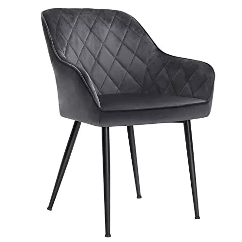 songmics-4-scaune-de-sufragerie-cu-cotiere-spatar-inalt-husa-din-catifea-gri-62x60x85cm