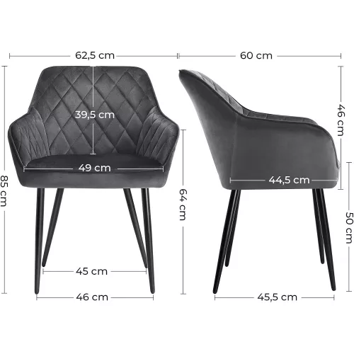 songmics-6-scaune-de-sufragerie-cu-cotiere-spatar-inalt-husa-din-catifea-gri-62x60x85cm