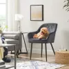 songmics-6-scaune-de-sufragerie-cu-cotiere-spatar-inalt-husa-din-catifea-gri-62x60x85cm