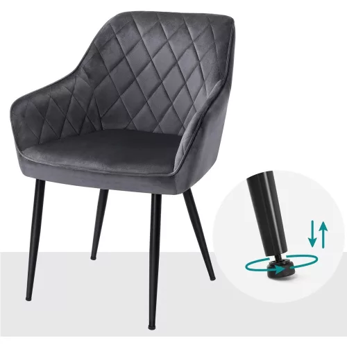 songmics-6-scaune-de-sufragerie-cu-cotiere-spatar-inalt-husa-din-catifea-gri-62x60x85cm