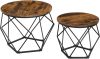 vasagle-set-masuta-de-cafea-2-piese-maro-rustic-50x50x40cm