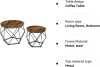 vasagle-set-masuta-de-cafea-2-piese-maro-rustic-50x50x40cm