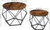 vasagle-set-masuta-de-cafea-2-piese-maro-rustic-50x50x40cm