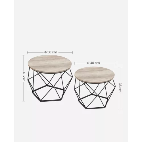vasagle-set-masuta-de-cafea-2-piese-greige-50x50x40cm
