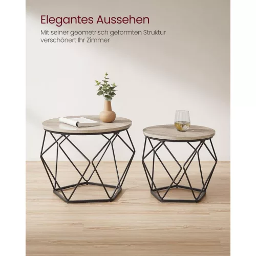vasagle-set-masuta-de-cafea-2-piese-greige-50x50x40cm